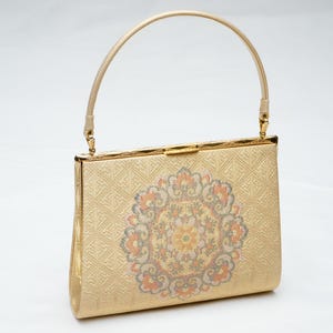 QUERIDA VAINILLA Bolso de mano de seda con diseño de kimono japonés auténtico, estilo vintage, fabricado en Japón PU-0290
