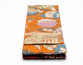 DEAR VANILLA Authentic Japanese Yukata Hanhaba Obi Sash Belt Women's Kimono Original Japan Made Genuine OBH-0349