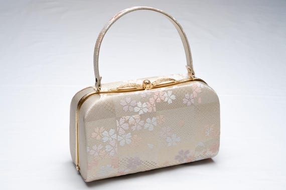 DEAR VANILLA Authentic Japanese Kimono Silk Purse Handbag Vintage Made in Japan PU-0368