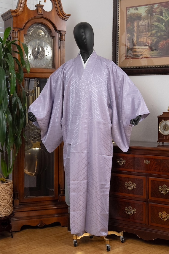 DEAR VANILLA Authentic Vintage Traditional Men's Kimono Japanese Robe Gown Samurai Made in Japan MKM-0179
