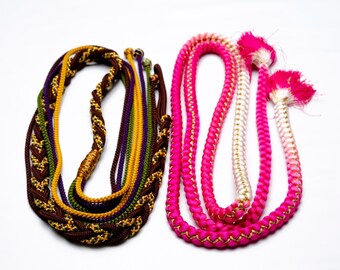 DEAR VANILLA Japanese Kimono Obijime Cord Set For Furisode Kimono Silk Obi Belt Fastener Accessory Rope Made in Japan Genuine OC-0269