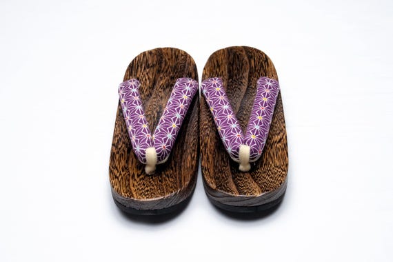 Dear Vanilla Authentic Japanese Vintage Yukata Kimono Geta Wood Sandals 24.5cm US Size 7.5 SD-0315