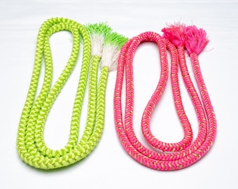 DEAR VANILLA Japanese Kimono Obijime Cord Set For Furisode Kimono Silk Obi Belt Fastener Accessory Rope Made in Japan Genuine OC-0242