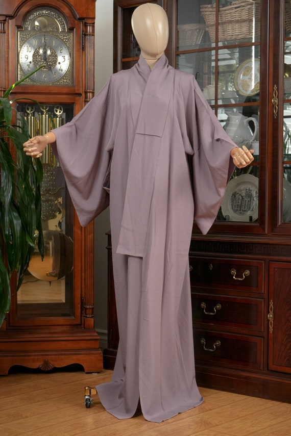 DEAR VANILLA Authentic Traditional Japanese Iromuji Kimono for Women Vintage Silk Robe Made in Japan KMI-0062