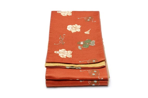 DEAR VANILLA Authentic Japanese Yukata Hanhaba Obi Sash Belt Women's Kimono Original Japan Made Genuine OBH-0324