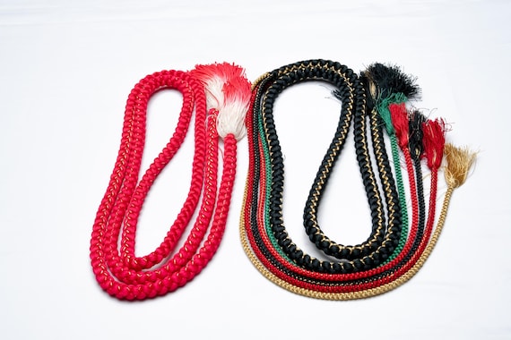 DEAR VANILLA Japanese Kimono Obijime Cord Set For Furisode Kimono Silk Obi Belt Fastener Accessory Rope Made in Japan Genuine OC-0256