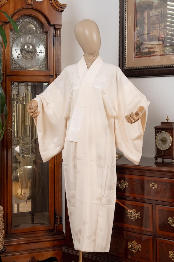DEAR VANILLA Authentic Traditional Japanese Juban Undergown for Women's Kimono Vintage Robe Genuine Made in Japan JU-0281