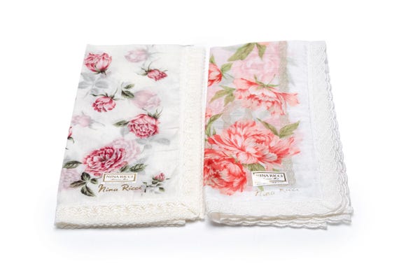 DEAR VANILLA Japanese Kimono Handkerchief Set for Women Japan Authentic Vintage HK-0061