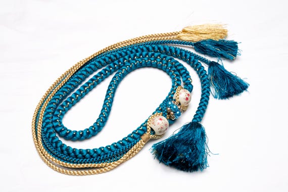 DEAR VANILLA Japanese Ornament Obijime Cord for Furisode Kimono Silk Obi Belt Fastener Accessory Rope Made in Japan OCF-0098