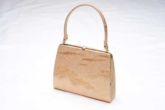 DEAR VANILLA Authentic Japanese Kimono Silk Purse Handbag Vintage Made in Japan PU-0394