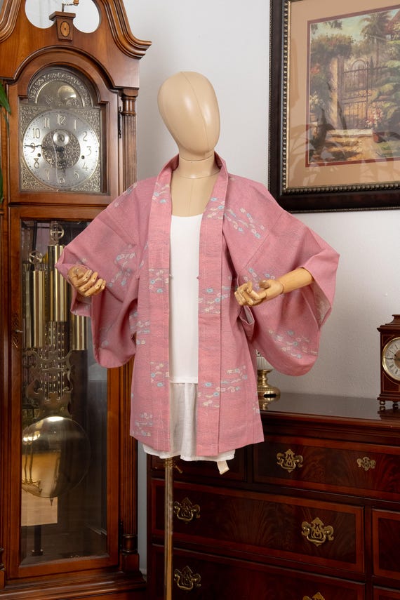 DEAR VANILLA Authentic Japanese Haori for Women Traditional Kimono Jacket Vintage Made in Japan HA-0424