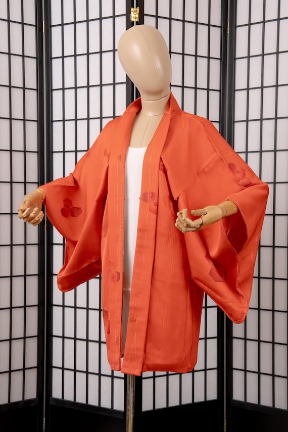 DEAR VANILLA Authentic Japanese Haori for Women Traditional Kimono Jacket Vintage Made in Japan HA-0467