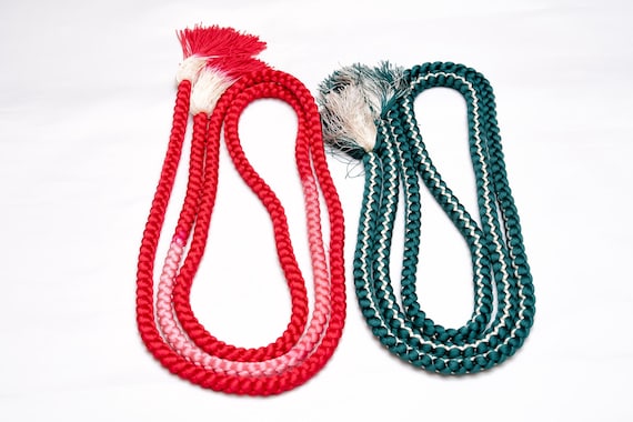 DEAR VANILLA Japanese Kimono Obijime Cord Set For Furisode Kimono Silk Obi Belt Fastener Accessory Rope Made in Japan Genuine OC-0279