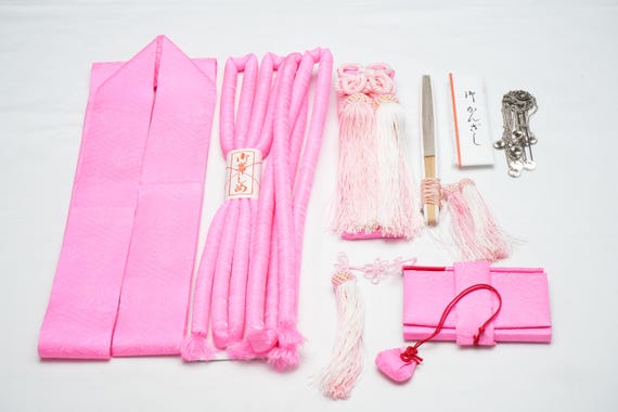 DEAR VANILLA Authentic Japanese Kimono Traditional Wedding Hakoseko Set Accessory Kit HSK-0006
