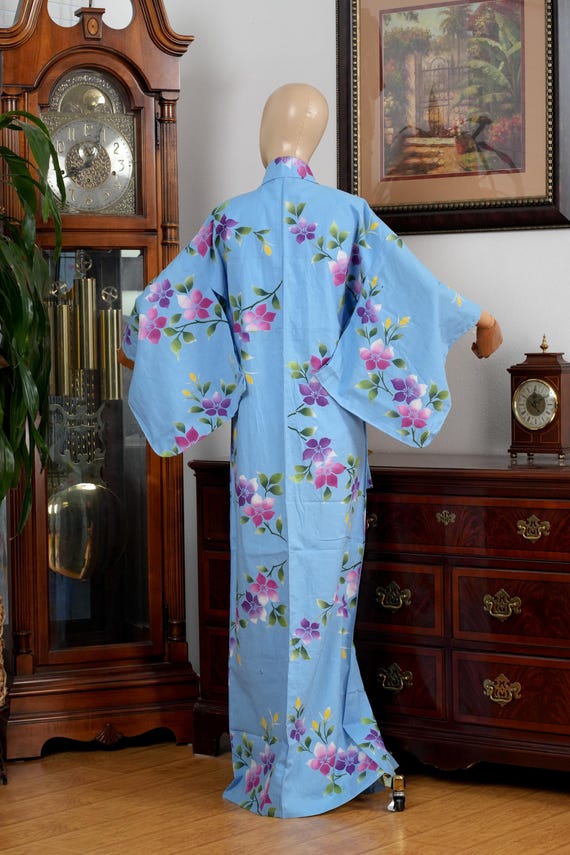 DEAR VANILLA Traditional Japanese Yukata Kimono for Women Summer Matsuri Cotton Robe Dress YKT-0024