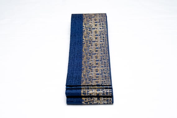 DEAR VANILLA Authentic Japanese Men's Kimono Kaku Obi Vintage Samurai Obi Sash Belt Made in Japan Genuine Original MOB-0273