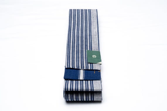 DEAR VANILLA Authentic Japanese Men's Kimono Otokojime Vintage Samurai Obi Sash Belt Made in Japan Genuine Original MOB-0266
