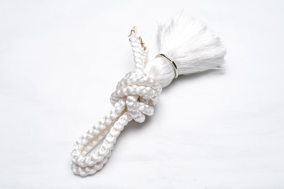 DEAR VANILLA Authentic Vintage Japanese Men's Kimono Haorihimo Haori Tie Tassle with Hooks Made in Japan MHC-0144