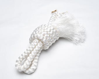 DEAR VANILLA Authentic Vintage Japanese Men's Kimono Haorihimo Haori Tie Tassle with Hooks Made in Japan MHC-0156
