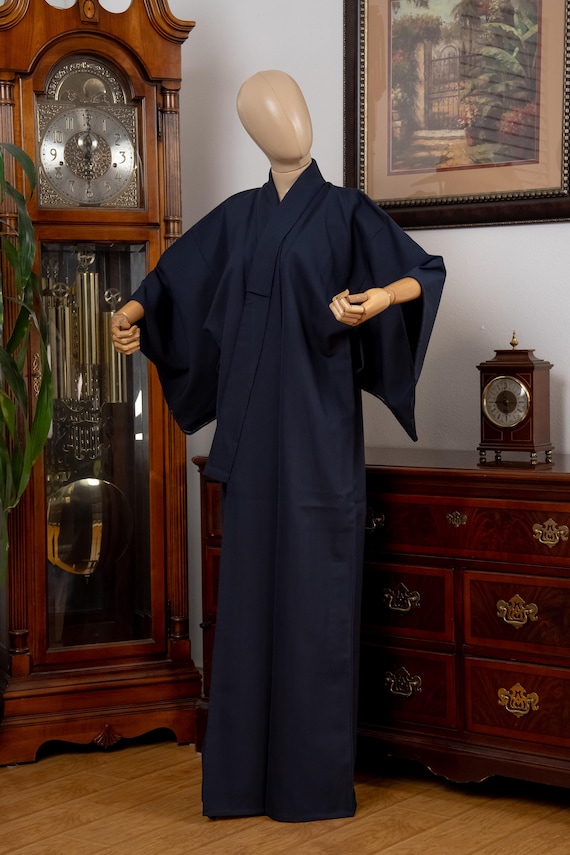 DEAR VANILLA Authentic Traditional Japanese Iromuji Kimono for Women Vintage Robe Made in Japan Genuine Original KMI-0195