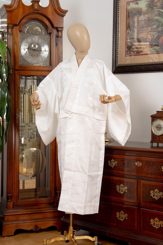 DEAR VANILLA Authentic Traditional Japanese Juban Undergown for Women's Kimono Vintage Robe Genuine Made in Japan JU-0274