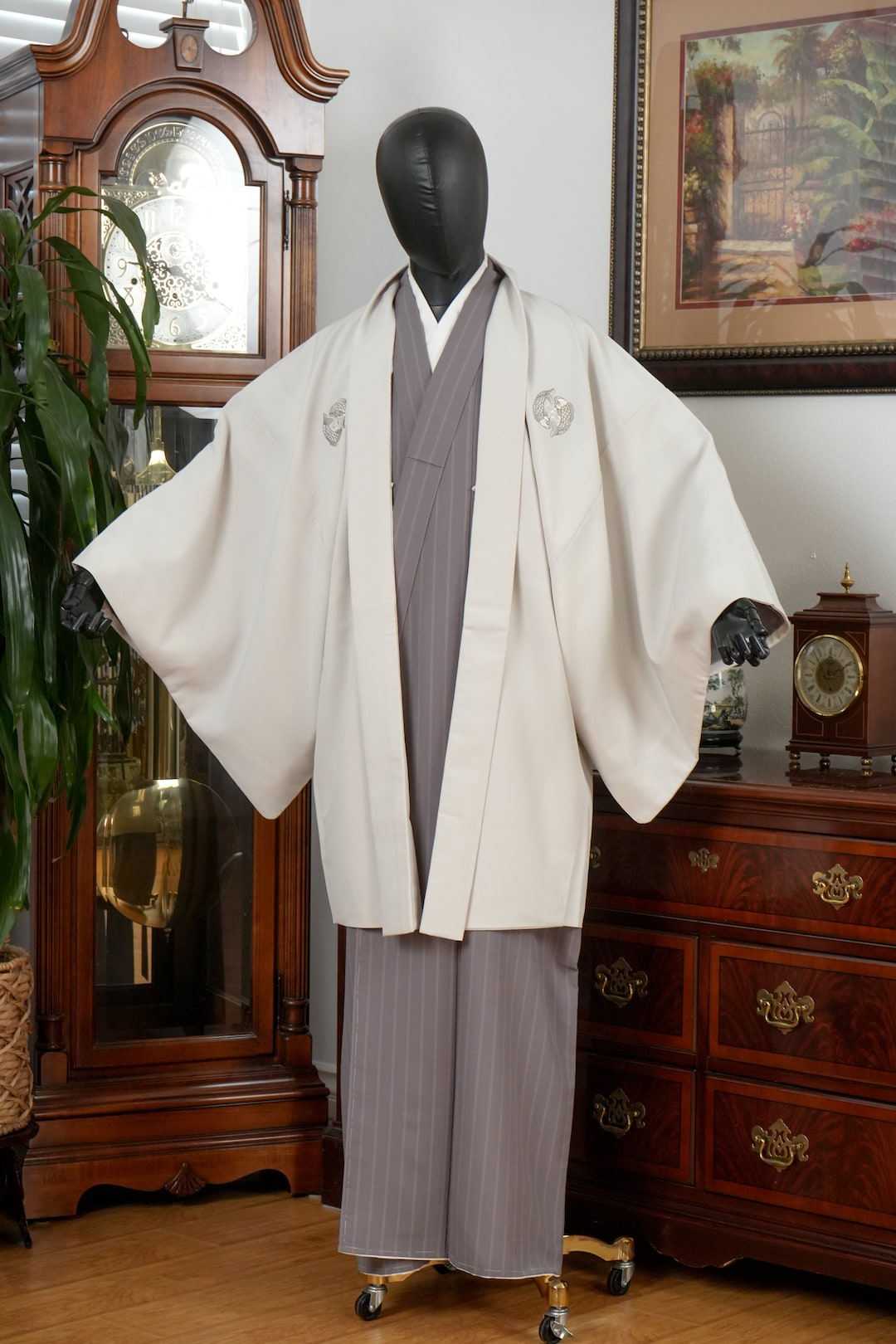 DEAR VANILLA Vintage Traditional Authentic Men's Kimono Haori