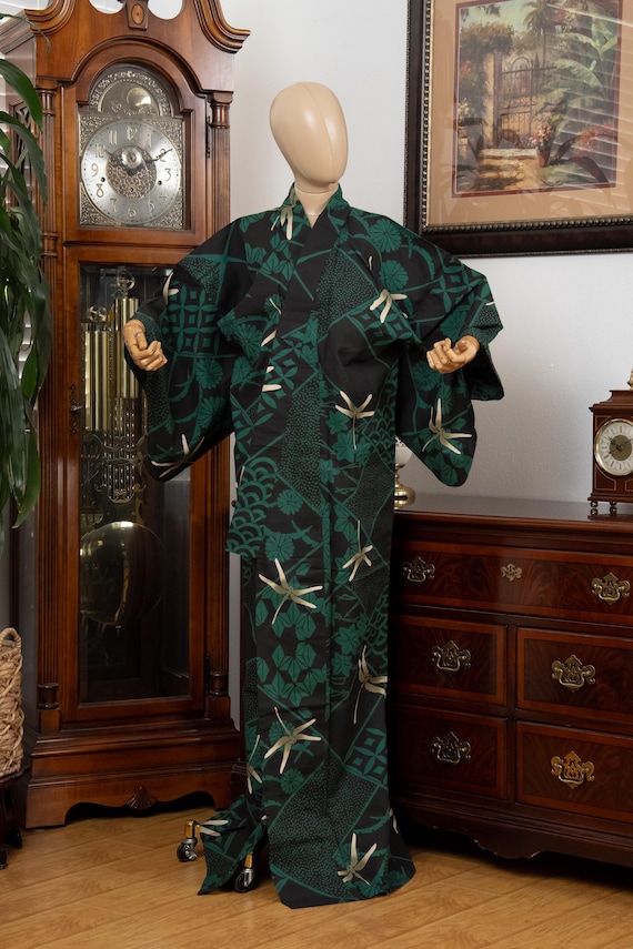 DEAR VANILLA Traditional Japanese Yukata Kimono for Women Summer Matsuri Cotton Robe Dress YKT-0036