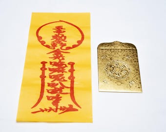 DEAR VANILLA Devine Shogun (神將符) Omamori Talisman Bujeok Lucky Charm Real Cinnabar Ink & Envelop Japanese/Chinese/Korean/Asian Amulet