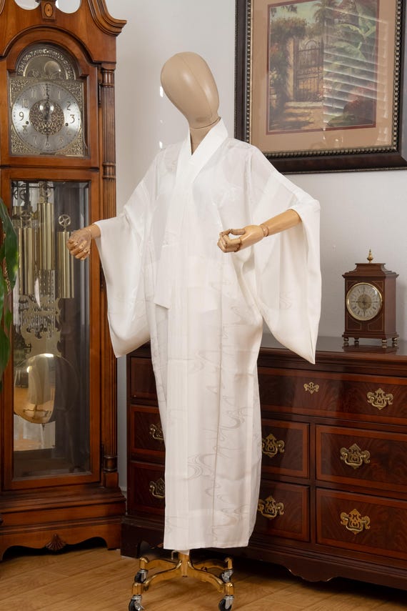 DEAR VANILLA Authentic Traditional Japanese Juban Undergown for Women's Kimono Vintage Robe Genuine Made in Japan JU-0333