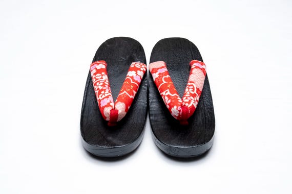 Dear Vanilla Authentic Japanese Vintage Yukata Kimono Geta Wood Sandals 24cm US Size 7 SD-0312