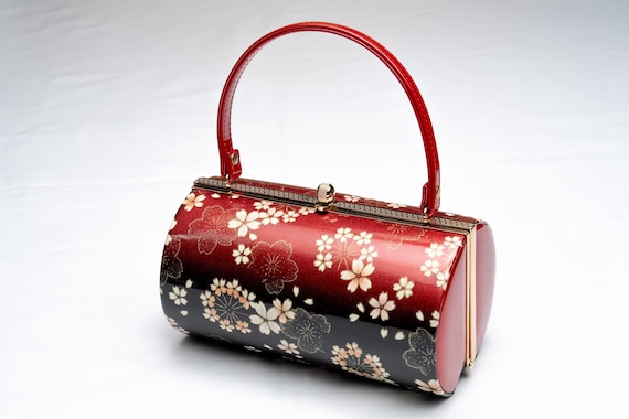 DEAR VANILLA Authentic Japanese Kimono Silk Purse Handbag Vintage Made in Japan PU-0408