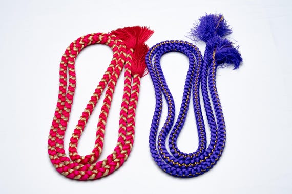 DEAR VANILLA Japanese Kimono Obijime Cord Set For Furisode Kimono Silk Obi Belt Fastener Accessory Rope Made in Japan Genuine OC-0258