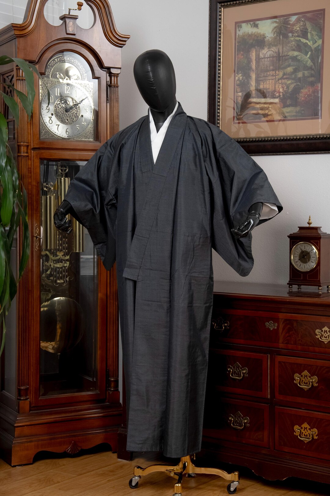 DEAR VANILLA Authentic Vintage Traditional Men's Kimono Japanese Robe ...