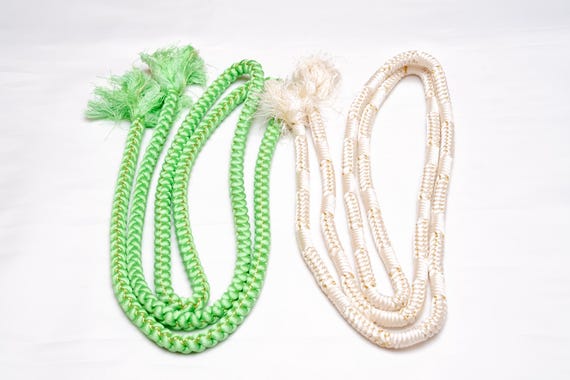 DEAR VANILLA Japanese Kimono Obijime Cord Set For Furisode Kimono Silk Obi Belt Fastener Accessory Rope Made in Japan Genuine OC-0276