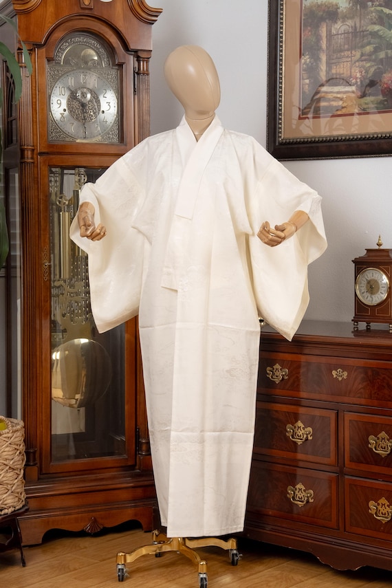 DEAR VANILLA Authentic Traditional Japanese Juban Undergown for Women's Kimono Vintage Robe Genuine Made in Japan JU-0301