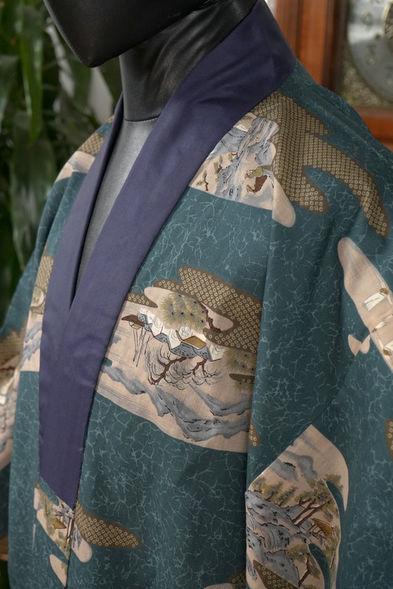 DEAR VANILLA Authentic Vintage Men's Kimono Juban… - image 4