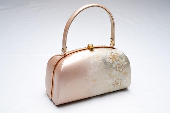 DEAR VANILLA Authentic Japanese Kimono Enamel Purse Handbag Vintage Made in Japan PU-0367