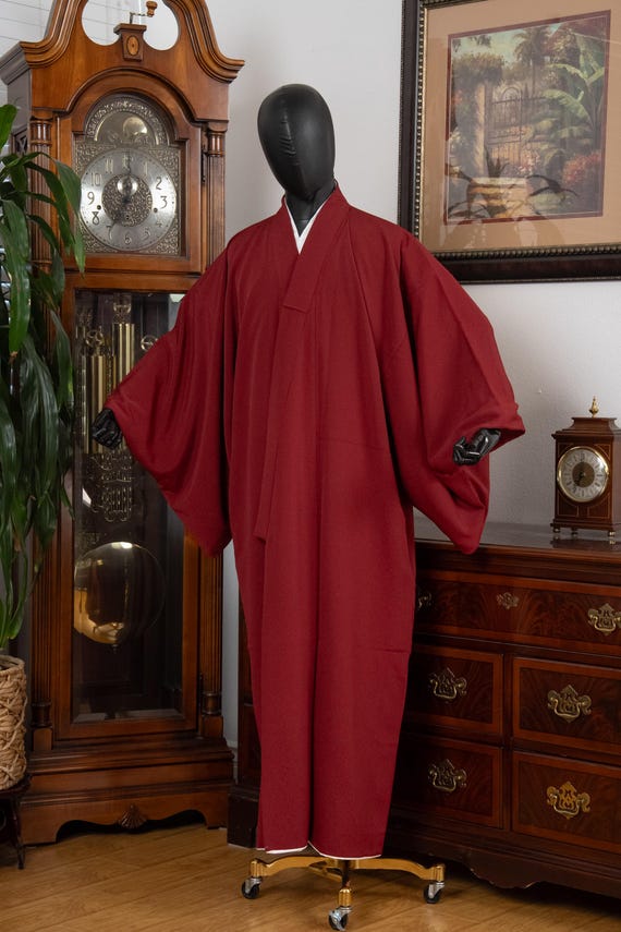 DEAR VANILLA Authentic Vintage Traditional Men's Kimono Japanese Robe Gown Samurai Made in Japan MKM-0177