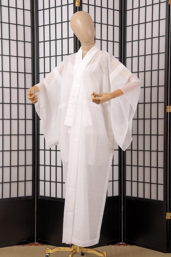 DEAR VANILLA Authentic Traditional Japanese Juban Undergown for Women's Kimono Vintage Robe Genuine Made in Japan JU-0317