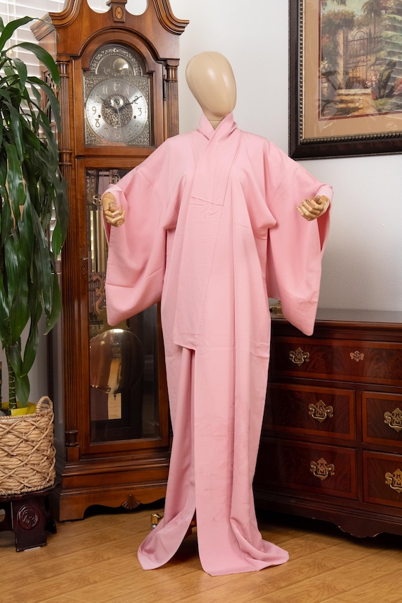 DEAR VANILLA Authentic Traditional Japanese Iromuji Kimono for Women Vintage Robe Made in Japan Original KMI-0155