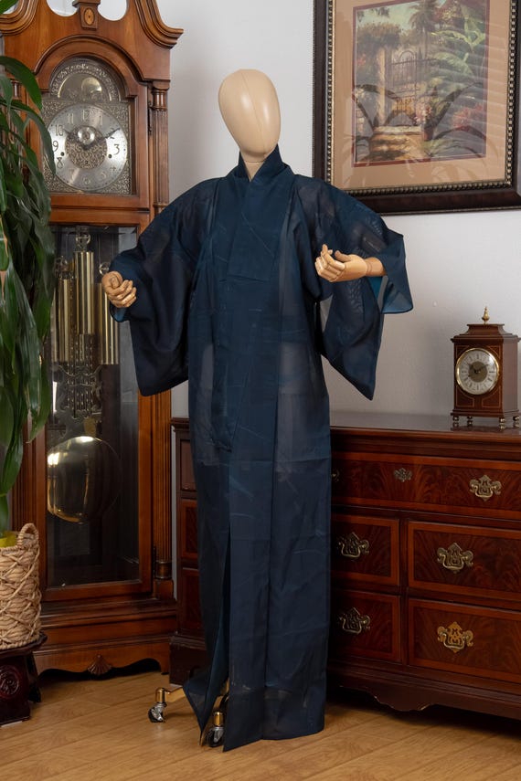 DEAR VANILLA Authentic Traditional Japanese Kimono for Women Vintage Dress Robe Made in Japan Genuine Original KM-0594