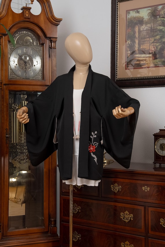 DEAR VANILLA Authentic Japanese Haori for Women Traditional Kimono Jacket Vintage Made in Japan HA-0441