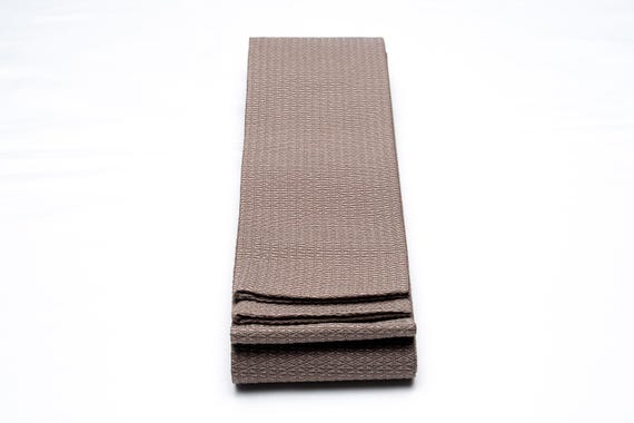 DEAR VANILLA Authentic Japanese Men's Kimono Kaku Obi Vintage Samurai Obi Sash Belt Made in Japan Genuine Original MOB-0251