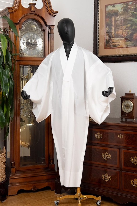 DEAR VANILLA Authentic Vintage Men's Kimono Juban Traditional Japanese Undergown Robe Made in Japan Original MJU-0212