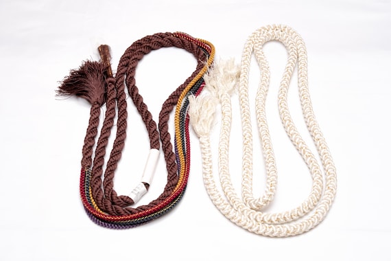 DEAR VANILLA Japanese Kimono Obijime Cord Set For Furisode Kimono Silk Obi Belt Fastener Accessory Rope Made in Japan Genuine OC-0278