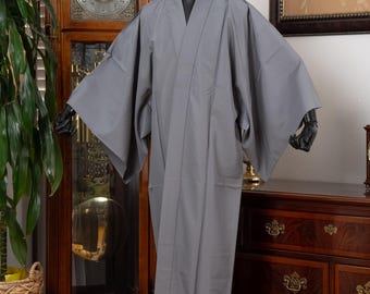 DEAR VANILLA Authentic Vintage Men's Kimono Juban Traditional Japanese Undergown Robe Made in Japan Original MJU-0192
