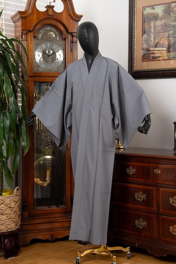 DEAR VANILLA Authentic Vintage Men's Kimono Juban Traditional Japanese Undergown Robe Made in Japan Original MJU-0192