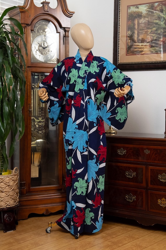DEAR VANILLA Traditional Japanese Yukata Kimono for Women Summer Matsuri Cotton Robe Dress YKT-0035