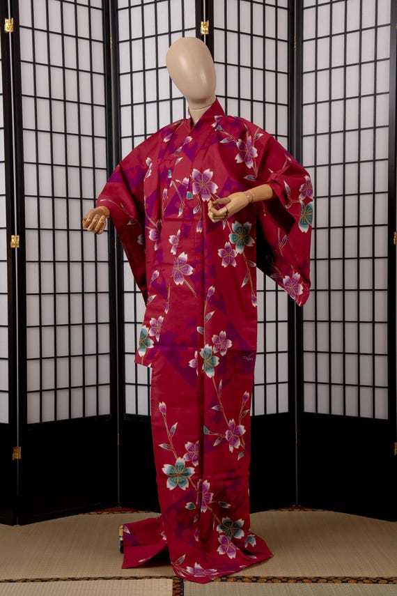 DEAR VANILLA Traditional Japanese Yukata Kimono for Women Summer Matsuri Cotton Robe Dress YKT-0050