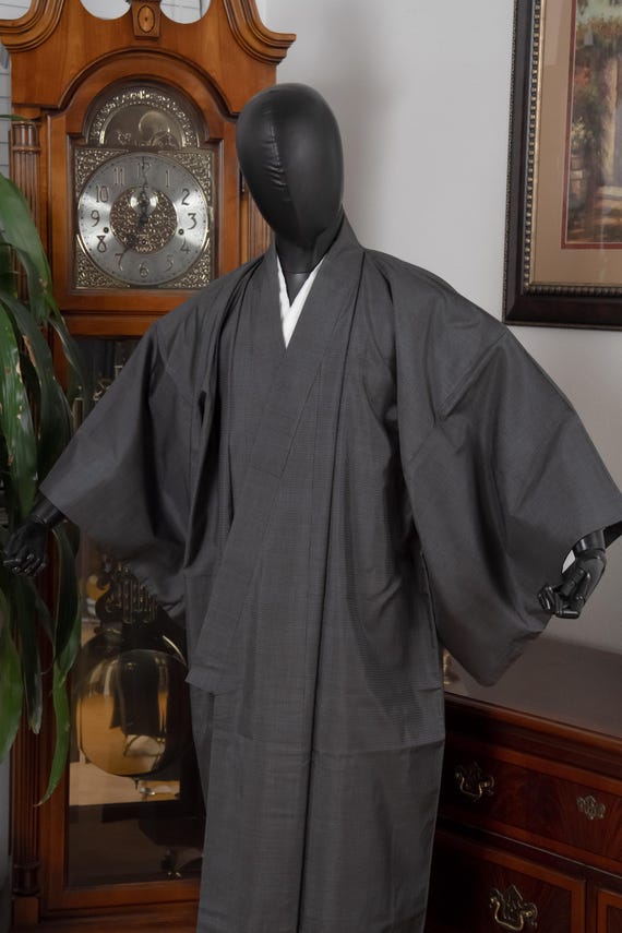 DEAR VANILLA Authentic Vintage Traditional Men's Kimono Japanese